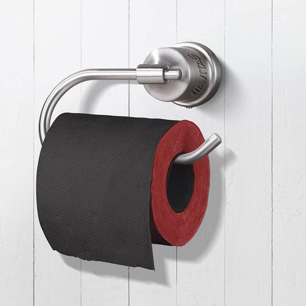 Brushed Nickel Toilet Paper Roll Holder Wall Mount Toilet Tissue Holder