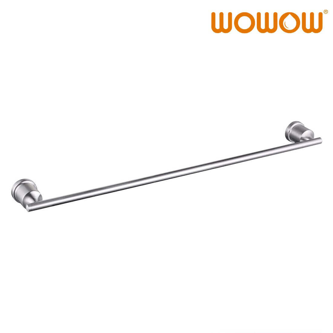 Brushed Nickel 24 Inch Bath Towel Holder for Bathroom Wall Mounted